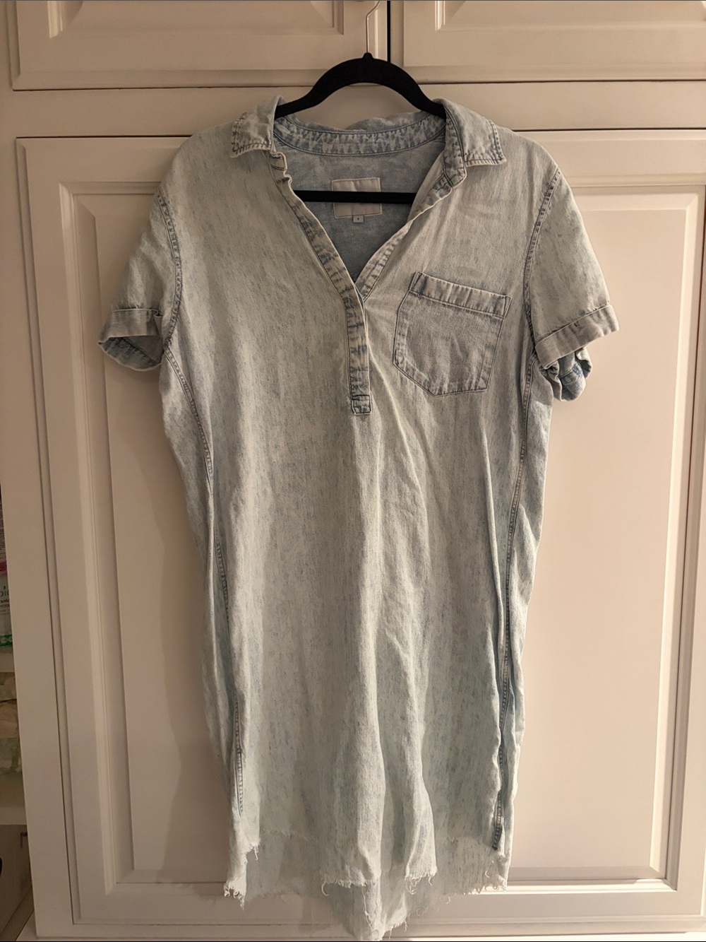 Rails- Light Blue Washed Short Sleeve Shirt Dress